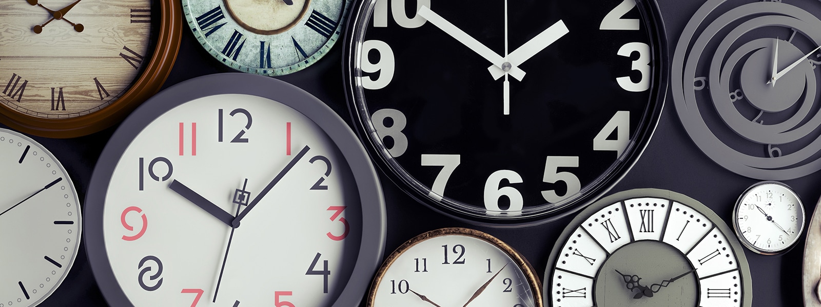Image of clock faces