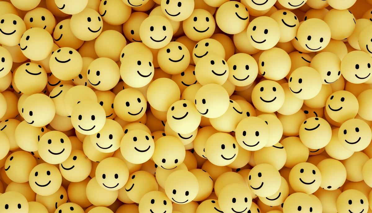 smiley-face ping pong balls